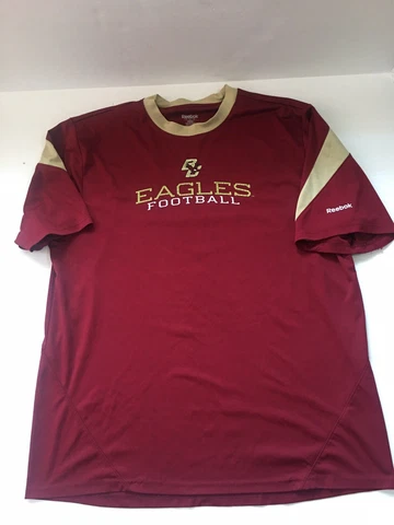 Boston College Eagles BC Football Shirt Rebook Size XL Red Rare Please Read ! Cover