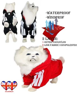 Dog Hoodie Dog Clothes Dog Jacket Waterproof+Safety Flash Light( Sizes:S-8XL) - Picture 1 of 24