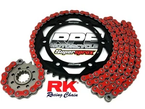 Kit de cadena y piñones de carreras CBR1000RR 2016-2019 rojo RK ZXW 520 EQA 15/44t - Imagen 1 de 4