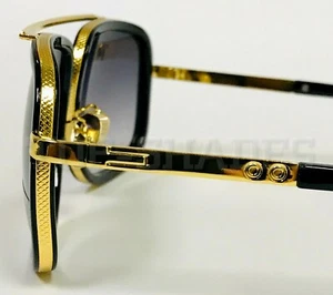 Retro Oversized Square Vintage Gold Metal Bar Men Designer Fashion Sunglasses Ma - Picture 1 of 28