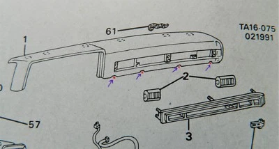 Chevy GMC Truck Dash Hardware Clips Bolt Screw GM 1973-87 81 82 83 84 85 86 87 - Image 1 of 4