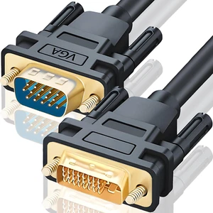 DVI-I auf VGA Kabel DVI Dual Link 24+1 pin auf VGA VGA Adapter DVI-Stecker DVI K - Bild 1 von 9