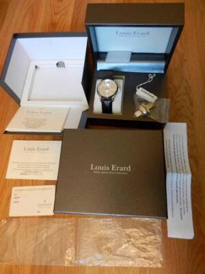 Louis Erard Moonphase Triple Date Mechanical Automatic Boxes Papers Men Mint Tag - Image 1 of 4