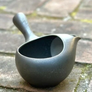 Tokoname Japanese Black crystal No lid Coffee Teapot 400ml NO38 by Sho kiln - Picture 1 of 8