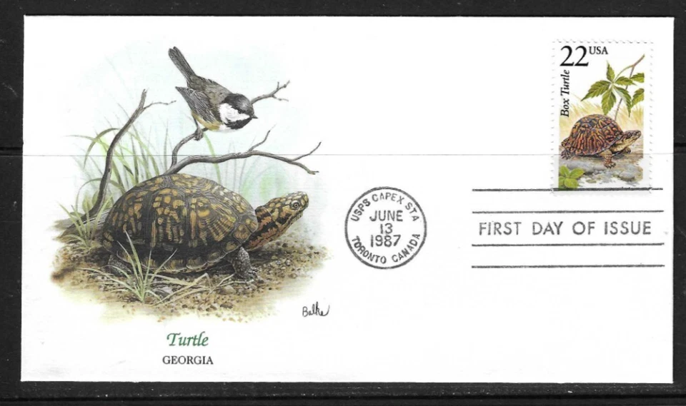 USA SC # 2326 North American Wildlife - Turtle  - FDC . Fleetwood - Image 1 of 1