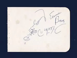 Ernie Banks - Phil Regan - Joe Pepitone - etc. Página de álbum firmada de los Cachorros de Chicago - Imagen 1 de 2
