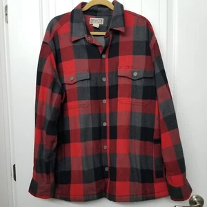 Duluth Trading Shirt Jacket, Flannel Lined, Size XL, Buffalo Plaid - Picture 1 of 3