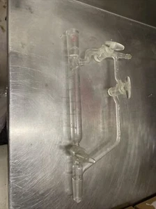  Chemglass Glas variabler Reflux Vakuum Destillationskopf 14/20, 10/18 PTFE STPK - Bild 1 von 3