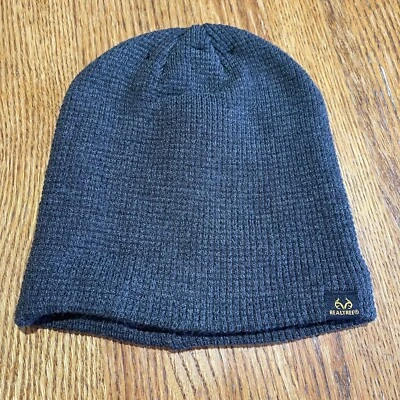 Realtree Gorro Tejido Aislante Térmico Gris Exterior Caza Pesca Sombrero Nuevo Foto 1 de 3