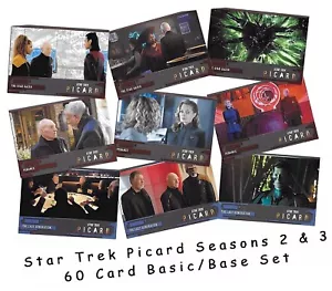 Star Trek Picard Seasons 2 & 3 - 60 Card Basic/Base Set - Rittenhouse 2024 - Picture 1 of 5