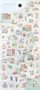 Mind Wave Italy street map stickers , city walk travel stickers, planner - Picture 1 of 1