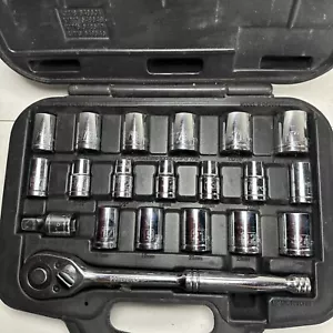 Powerbuilt 1/2" Drive SAE and Metric Socket Set 20PCS - USED - Picture 1 of 12