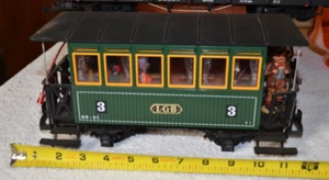 LGB 3040 Green Passenger #3 car G gauge large scale w/ Passengers - Picture 1 of 2