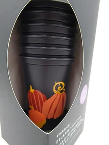 Starbucks Halloween Herbst Tassen Glow in the Dark Deckel Mehrweg 6er Set Neu - Bild 1 von 9