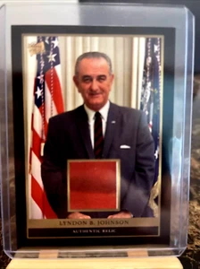 Limited 2024 Pieces of the Past Document Relic Lyndon B. Johnson & Bonus cards - Picture 1 of 2