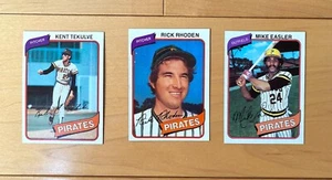 1980 topps baseball Pirates-3 Card Lot-Tekulve - Picture 1 of 2