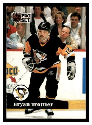 1991 Pro Set  #192 Bryan Trottier - Pittsburgh Penguins - Image 1 of 2