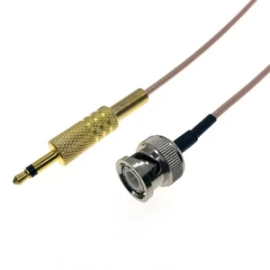 Wtyczka BNC do 3,5 mm 1/8" TS wtyczka 50ohm RG316 koncentryczny kabel RF o niskiej stracie - Zdjęcie 1 z 7