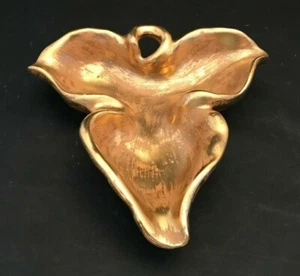 Vintage Stangl Hand Painted Granada Gold Leaf Candy Trinket Dish #5146 - Picture 1 of 2