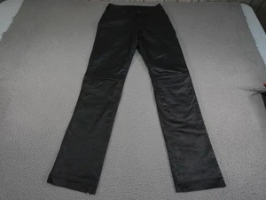 Pantalones de cuero Wrangler vintage para hombre 30x35 negros motociclista Western Kanye Rodeo - Imagen 1 de 19