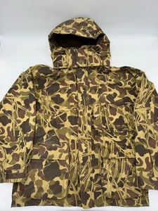 Vintage Gamehide Flyway Camo Jacket Medium Full Zip Waterproof Hooded - Picture 1 of 13