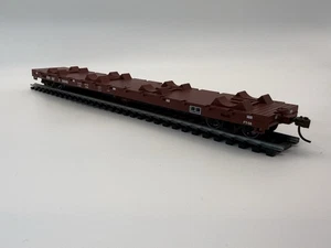 HO Athearn BNSF 50’ Flatcar 584946 – Kadee Couplers Metal Wheels – Read - Picture 1 of 7