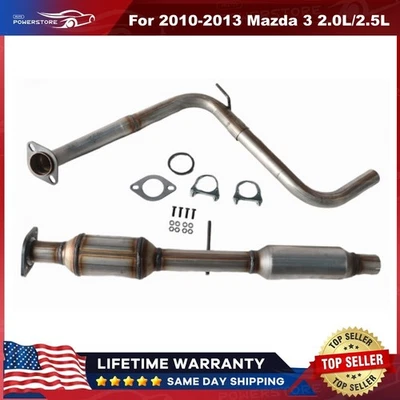 Catalytic Converter & Rear Pipe for 2010 2011 2012 2013 Mazda 3 2.0L / 2.5L - Image 1 of 4