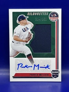 Parker Messick 2022 Stars Stripes USA Baseball Auto Game Used Relic 214/250 - Picture 1 of 2
