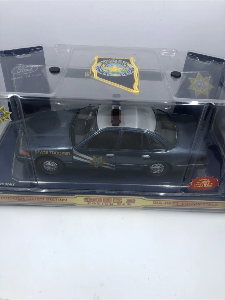 Nevada State Trooper Crown Victoria Code 3 Original Box 1/24 Scale.Die- Cast - Image 1 of 4