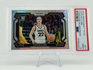 2024 Prizm Draft Picks - Caitlin Clark #57 Silver Prizm Variations (RC) (PSA 9) - Picture 1 of 2