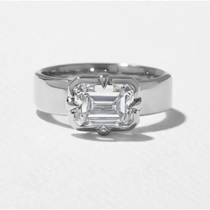 Damenring IGI GIA HRD Lab Grown Diamant Smaragdschliff 1,75 Karat massiv... - Bild 1 von 8