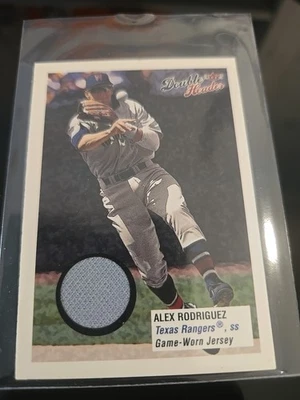 2003 Fleer Double Header - Game-Used Alex Rodriguez Gold /100 (MEM) - Image 1 of 2
