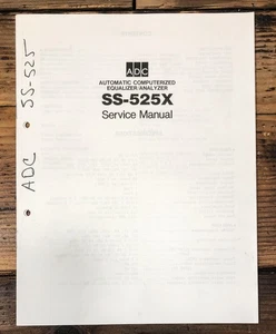 ADC SS-525X Equalizer Service Manual *Original* - Picture 1 of 1