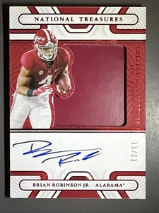 49ERS RB ROOKIE RPA SSP #11/11 AUTO 2022 BRIAN ROBINSON NATIONAL TREASURES RC - Picture 1 of 10