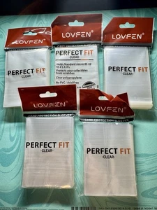 Fundas para tarjetas comerciales/deportivas LOVFEN ajuste perfecto 500 ct (paquetes de 5x100) - transparentes - Imagen 1 de 3