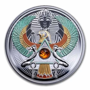 2024 Niue Silver Falcon of Tutankhamun Proof - Picture 1 of 6