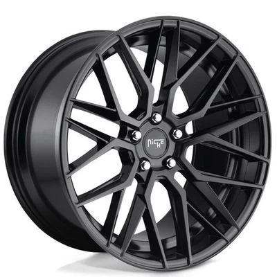 F19x8.5/R19x9.5" Staggered Niche Wheels M190 Gamma Matte Black Rims (S04) Foto 1 de 4