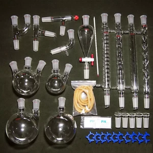 24/40,New Organic Chemistry Laboratory Glassware Kit,32 PCS - Picture 1 of 6