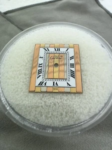 Auténtico Must de Cartier genuino 20 mm x 18 mm esfera rectangular 0008 - Imagen 1 de 14