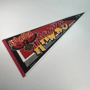 Vintage 1994 Tag Express Atlanta Hawks NBA Basketball Pennants 30"x12" - EUC! - Picture 1 of 9