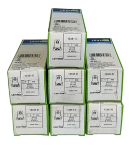 7 LEVITON 13351-D / 13351D FLUORESCENT LAMPHOLDERS WHITE 660W 600V NSMP - Picture 1 of 4