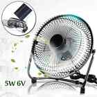 USB Mini Fan Solar Panel Powered Outdoor Camping Cooling Ventilation Portable US
