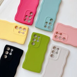 For Samsung Galaxy S24 S23 Ultra S22 S21 FE A34 Shockproof Wave Case Soft Cover - Picture 1 of 19