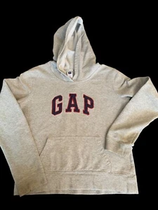 Gap Kids Gray Hooded Sweatshirt Red/Blue Letters Kids Youth size X-small - Picture 1 of 7