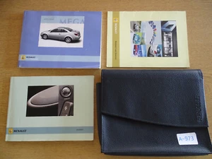 GENUINE RENAULT MEGANE 2002-2006 OWNERS MANUAL HANDBOOK WALLET PACK A-973 - Picture 1 of 4