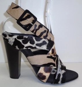 Giuseppe Zanotti Size 8.5 Eur 38.5 ALIEN Natural Fur Sandals New Womens Shoes - Picture 1 of 11