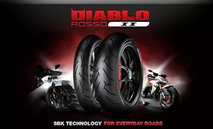Pirelli Diablo Rosso 2 II Motorcycle Tyres New Pair of Tires 120 + 180 - Picture 1 of 1