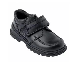 Startrite Campbell Boy's Black Leather School Shoes Infant 7 G Wide Fit NEW - Picture 1 of 4