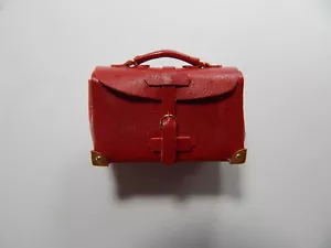 Bolso de viaje para hombre Heidi Ott #XZ025 rojo casa de muñecas miniatura 1:12 adulto - Imagen 1 de 6