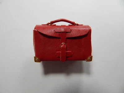Bolso de viaje Heidi Ott #XZ025 rojo para casa de muñecas miniatura 1:12 adulto para hombre Foto 1 de 4